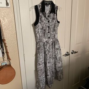 ModCloth Retrolicious newspaper dress